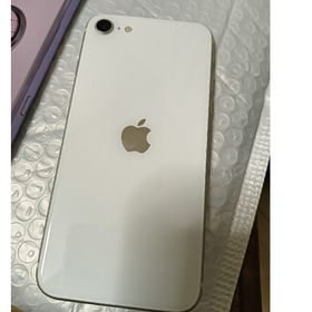 アイフォーン(iPhone)の超美品！格安！SIMフリー100%バッテリー付iPhoneSE第2世代ホワイト！(スマートフォン本体)