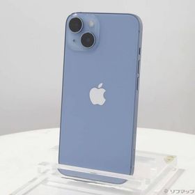 〔中古〕Apple(アップル) iPhone14 128GB ブルー MPVJ3J／A SIMフリー〔269-ud〕