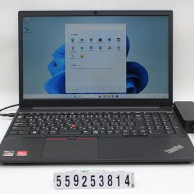 Lenovo ThinkPad E15 Gen3 Ryzen 5 5500U 2.1GHz/8GB/256GB(SSD)/15.6W/FHD(1920x1080)/Win11【中古】【20251226】
