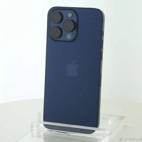 〔中古品〕 iPhone15 Pro Max 256GB ブルーチタニウム MU6T3J／A SIMフリー【349】
