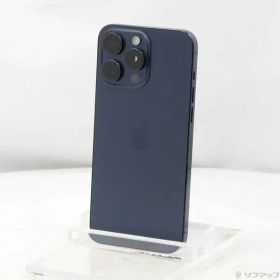 〔中古品〕 iPhone15 Pro Max 512GB ブルーチタニウム MU6X3J／A SIMフリー【196】