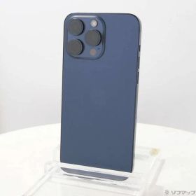 〔中古品〕 iPhone15 Pro Max 512GB ブルーチタニウム MU6X3J／A SIMフリー【262】