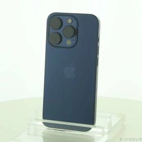 〔中古品〕 iPhone15 Pro 256GB ブルーチタニウム MTUG3J／A SIMフリー【377】