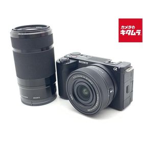 【中古】 【並品】 ソニー VLOGCAM ZV-E10 II ダブルズームレンズキット ブラック [ZV-E10M2X B]