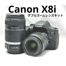 ショット数3,200！Canon EOS kiss x8i Wレンズセット♪(デジタル一眼)