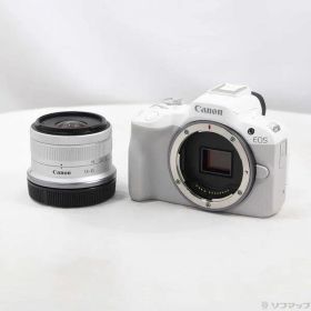 〔中古品〕 EOS R50 RF-S18-45 IS STM レンズキット ホワイト【344】