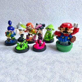 アミーボ6点セット・スーパーマリオブラザーズ 30周年記念 スプラトゥーン