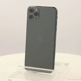 〔中古品〕 iPhone11 Pro Max 512GB ミッドナイトグリーン MWHR2J／A SIMフリー【262】