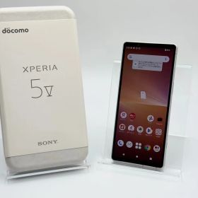 【中古A美品】Xperia 5 V SO-53D 8+128GB プラチナシルバー SIMフリー 白ロム