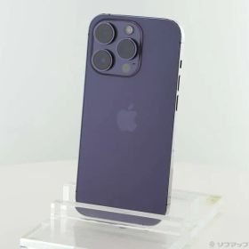 〔中古品〕 iPhone14 Pro 256GB ディープパープル MQ1E3J／A SIMフリー【368】