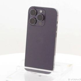 〔中古品〕 iPhone14 Pro 128GB ディープパープル MQ0F3J／A SIMフリー【349】