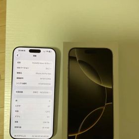 iPhone 16 Pro Max 256GB ナチュラルチタニウム 美品 海外