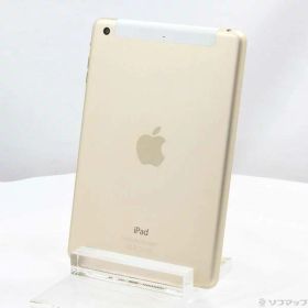 【中古】Apple(アップル) iPad mini 3 16GB ゴールド MGYR2J／A docomo 【262-ud】