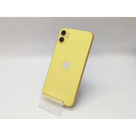 【中古】Apple au 【SIMロック解除済み】 iPhone 11 64GB イエロー MWLW2J/A【福岡天神】保証期間１ヶ月【ランクC】