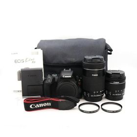 Canon デジタル一眼レフカメラ EOS Kiss X9 ブラック ダブルズームキット EF-S18-55mm/EF-S55-250mm付属 EOSKISSX9BK-WKIT