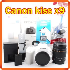 美品 Canon EOS kiss x9 大人気ホワイトカラー！スマホ転送可能♪