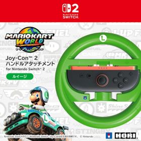 【新品】NSW2 HORI マリオカート ワールドJoy-Con 2 ハンドルアタッチメント ルイージ【宅配便】