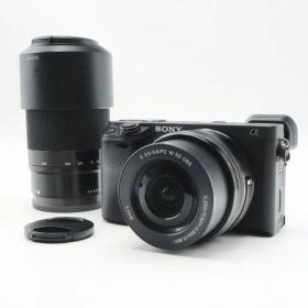 動作確認済 SONY ソニー α6400 ブラック ダブルズームレンズキット 16-50mm F3.5-5.6/55-210mm F4.5-6.3 デジタル一眼カメラ S10-t036