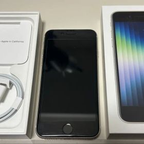iPhone SE 第3世代 SIMフリー 64GB ホワイト 美品 箱付属品付