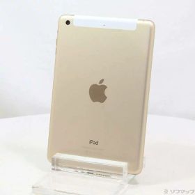 【中古】Apple(アップル) iPad mini 3 128GB ゴールド MGYU2J／A au 【262-ud】