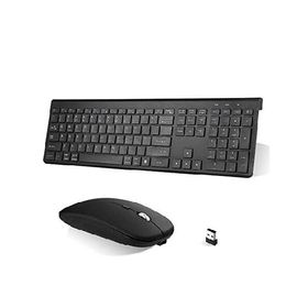 UrbanX Plug and Play Compact Rechargeable Wireless Bluetooth Full Size Keyboard and Mouse Combo for iPad Pro 12.9 (2022) Supports Windows, ma_並行輸入