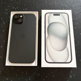 Apple iPhone 15 ブラック 本体 SIMフリー カメラに小傷あり