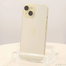 〔中古品〕 iPhone15 128GB イエロー MTMK3J／A SIMフリー【305】