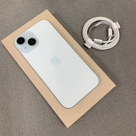 バッテリー100% iPhone15 128Gb ブルー国内版 SIMフリー 送料無料