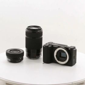 【中古】SONY(ソニー) VLOGCAM ZV-E10 II ダブルズームレンズキット ブラック ZV-E10M2X B 【262-ud】