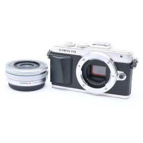 【中古】 《良品》 OLYMPUS PEN Lite E-PL7 14-42mm EZレンズキット シルバー 【14-42mm2群レンズ交換修理/各部点検済】 [ デジタルカメラ ]