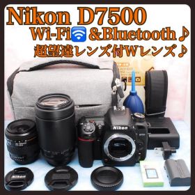 ★Nikon D7500★高性能★超望遠レンズ付Wレンズ★一眼レフカメラ