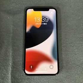 美品 国内版 SIMフリー iPhoneX 256GB シルバー色