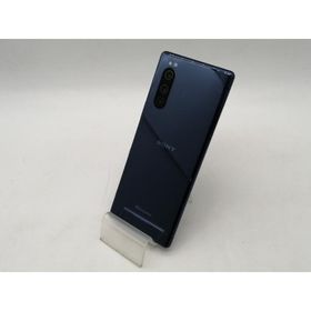 【中古】SONY docomo 【SIMロック解除済み】 Xperia 5 SO-01M Blue【OSU301】保証期間１ヶ月【ランクB】