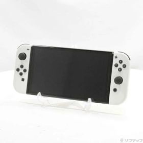 【中古】Nintendo(任天堂) Nintendo Switch 有機ELモデル Joy-Con(L)／(R) ホワイト 【198-ud】