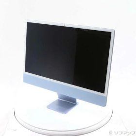 【中古】Apple(アップル) iMac 24-inch Mid-2021 MGPK3J／A Apple M1 8コアCPU_8コアGPU 8GB SSD256GB ブルー 〔macOS Big Sur v11〕 【262-ud】