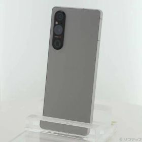 〔中古品〕 Xperia 1 V 256GB プラチナシルバー SOG10 au SIMフリー【262】
