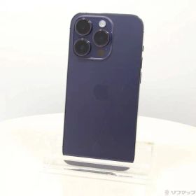 〔中古品〕 iPhone14 Pro 128GB ディープパープル MQ0F3J／A SIMフリー【297】