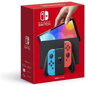 【中古】【Joy-Con(L)/(R)欠品】Nintendo Switch Joy-Con(L) ネオンブルー/(R) ネオンレッド(有機ELモデル) "ニンテンドースイッチ"【加納店】