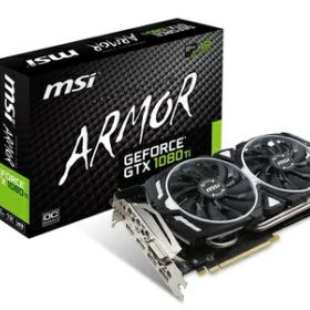 【中古】 MSI GeForce GTX 1080 Ti ARMOR 11G OC グラフィックスボード VD6303