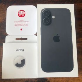 iPhone16 128GB ブラック SIMフリー 限定AirTag