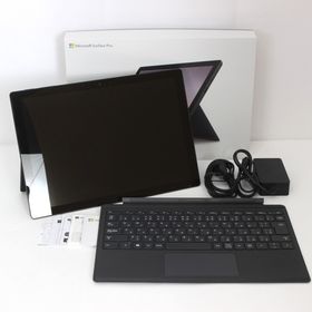 マイクロソフト(Microsoft)の【美品】Microsoft Surface Pro 7 PUV-00027 タイプカバー付き マイクロソフト 12.3インチ 第10世代 Core-i5 8GB 256GB ブラック サーフェスプロ7 本体(ノートPC)