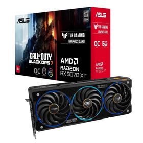 グラフィックボード ASUS TUF Gaming Radeon RX 9070 XT COD BO7 Special Edition [TUF-RX9070XT-O16G-COD-BO7]（外装破損有） グラフィックボード