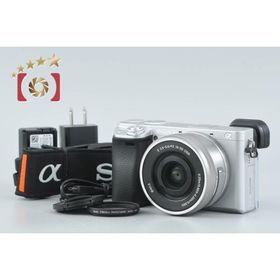 【中古】SONY ソニー α6400 ILCE-6400L シルバー パワーズームレンズキット シャッター回数僅少