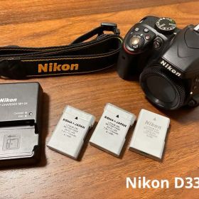 【美品】Nikon D3300 デジタル一眼レフカメラ本体(ショット数587回)