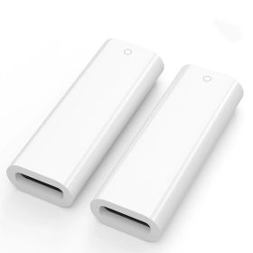MACLE USB-C - 対応Apple Pencilアダプタ iPad第10世代対応 純正代用 対応Apple Pencil 第1世代 充電とBlueto othペアリング可能 対応アップルペンシル 充電アダプタ iPencil 第1世代 変換アダプター 対応ライトニング to Type-C 変換コネクタ 予備 白い2個