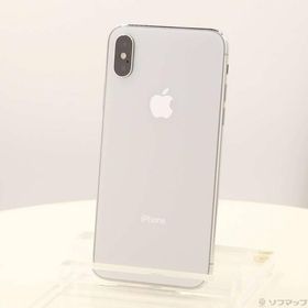 〔中古〕Apple(アップル) iPhoneX 64GB シルバー NQAY2J／A SIMフリー〔262-ud〕