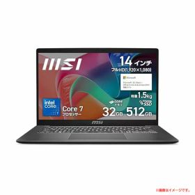 E1086YO ◆0110_1凹【未使用・B品】ノートパソコン ビジネス msi Modern 14 F1MG-5123JP Core 7 プロセッサー 150U