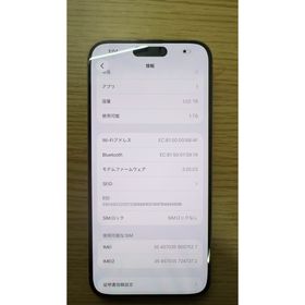 アイフォーン(iPhone)の海外版 iPhone 15 Pro Max 1TB，美品，バッテリーは96%(スマートフォン本体)