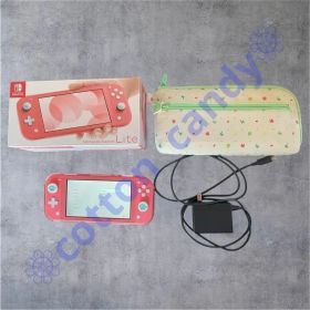 【ワンオーナー】あつ森カバー、ケース付 Switch Lite コーラルピンク