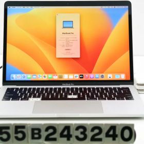 【ジャンク品】Apple MacBook Pro 13インチ 2017 A1708 Core i7 7660U 2.5GHz/16GB/512GB/macOS Ventura バッテリー完全消耗【中古】【20260108】
